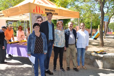 ERC presenta el seu programa electoral a Can Tiana per reivindicar-lo com a un barri més de Ripollet.