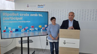 L’Ajuntament de Ripollet posa en marxa els pressupostos participatius 2026.