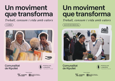 Cartells de la campanya "Un moviment que transforma".
