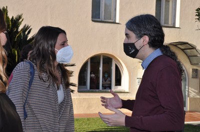 La ministra d'Igualtat, Irene Montero, visita Ripollet.