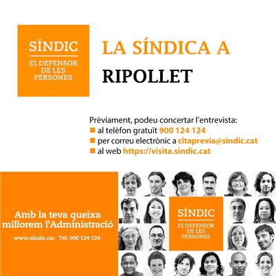 La síndica de greuges visitarà Ripollet a principis de febrer.