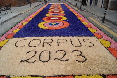 Les catifes de l'entitat Cultura  i Tradició convidades a un acte a l'illa de Sardenya.