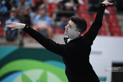 Llorenç Álvarez, durant la seva actuació. Foto: Raniero Corbelletti - World Skate - Real Federación Española de Patinaje..