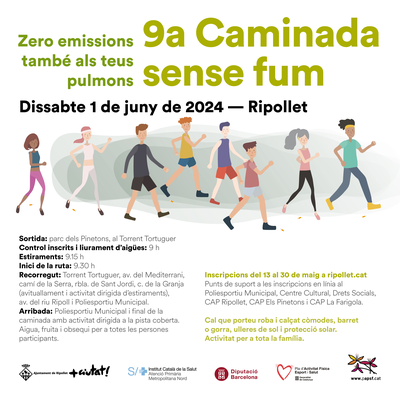 Obertes les inscripcions per a la 9a Caminada sense fum.