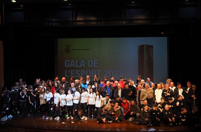 Fotografia grupal de la Gala de l'Esport de l'any passat..