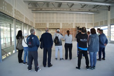Presentades obres de la primera fase de l'ampliació del Poliesportiu Municipal en una jornada de portes obertes.