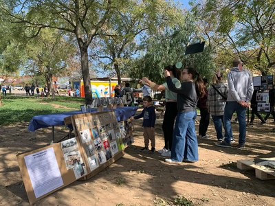 Fotografia d'una de les activitats fetes durant el matí de diumenge.