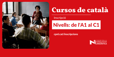 Calendari de les inscripcions als cursos de català del curs 2023-2024.