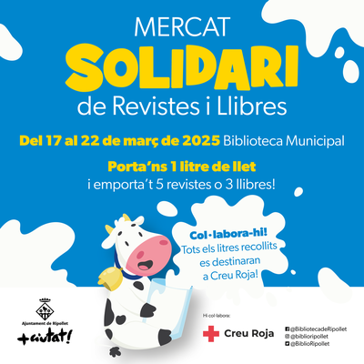 Mercat solidari de revistes i llibres.