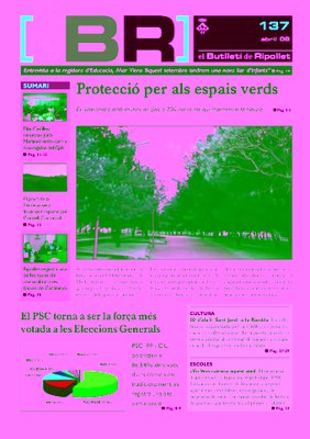 Butlletí número 137 (Abril 2008)