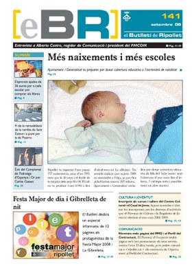 Butlletí número 141 (Agost - Setembre 2008)