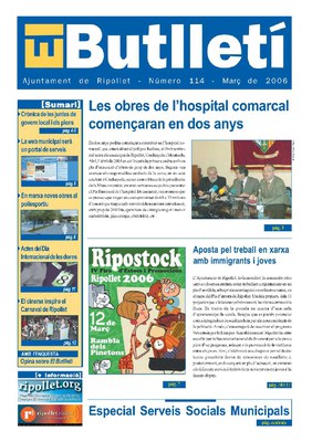 Butlletí número 114 (Març 2006)