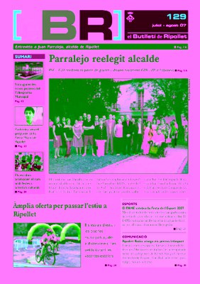 Butlletí número 129 (Juliol - Agost 2007)