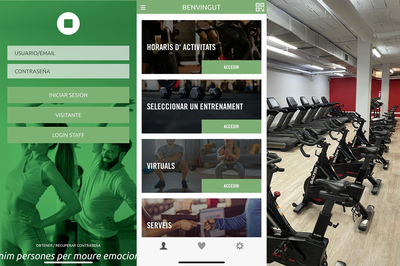 Nova App ‘Connecta’ del gimnàs del Poliesportiu Municipal.