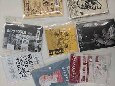Alguns exemplars de fanzins de Ripollet..