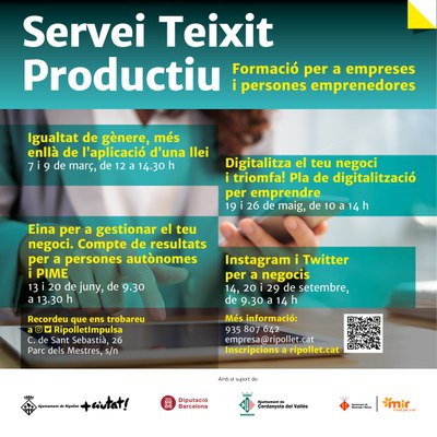 Formacions gratuïtes i en línia per a persones emprenedores i empreses.