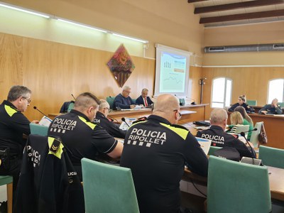 La  taxa de fets delictius a Ripollet el 2024, per sota de la mitjana de l'Àrea Bàsica Policial.