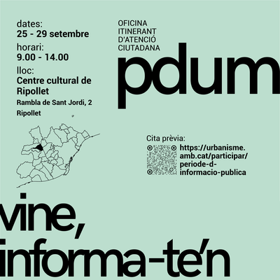 L’Oficina del Pla Director Urbanístic Metropolità visita Ripollet.