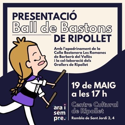 Es presenta el grup de ball de bastons de Ripollet.