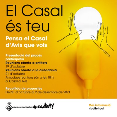 En marxa el nou procés participatiu sobre el model de Casal d’Avis que necessita la gent gran de Ripollet.