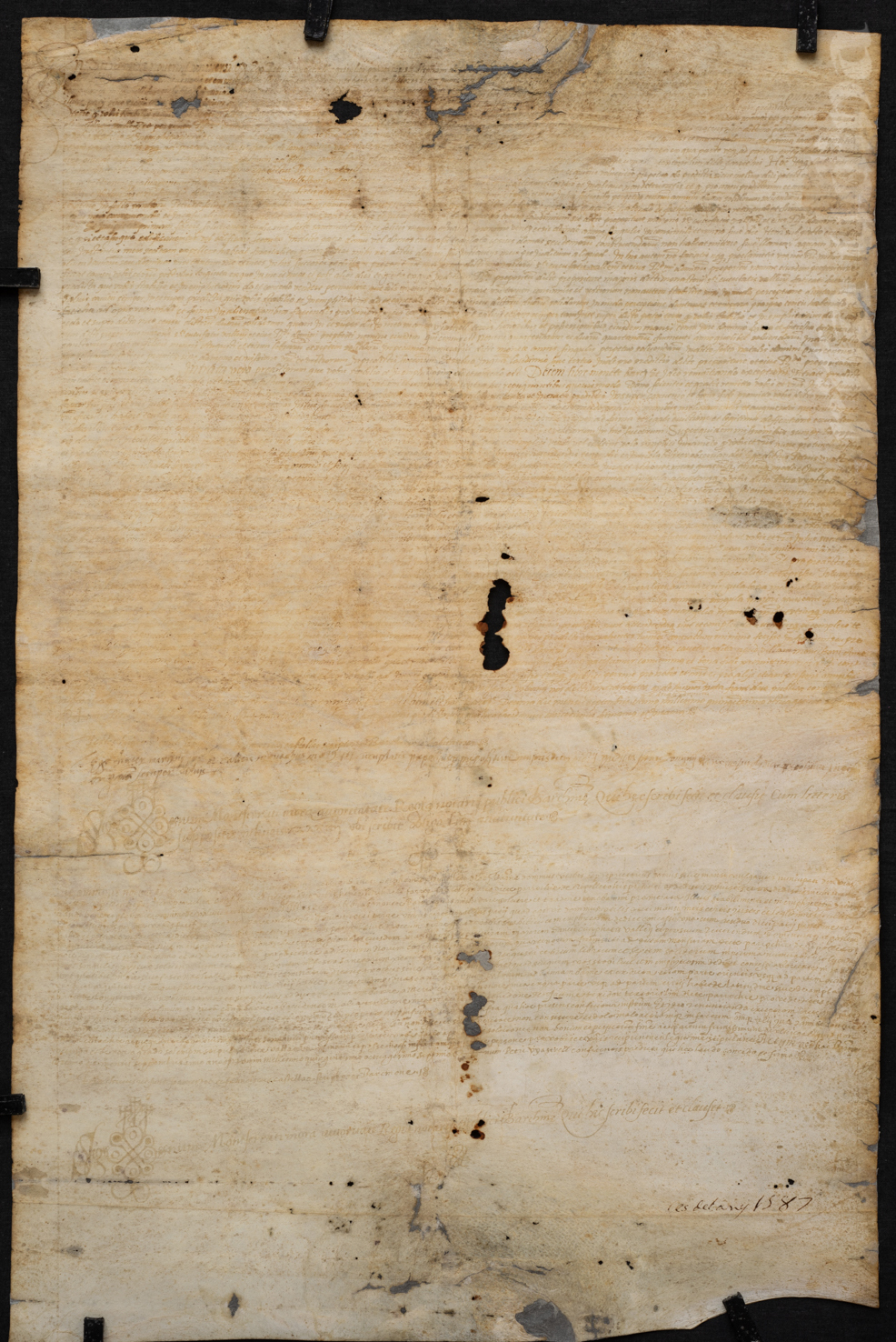 Pergamí després de la restauració