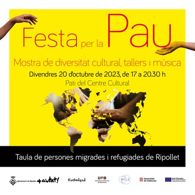 Ripollet celebra la diversitat cultural local a la Festa per la Pau.
