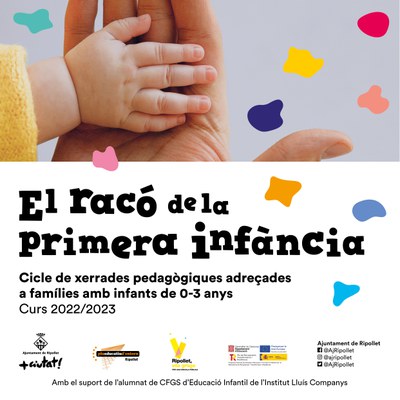 Segon cicle de xerrades pedagògiques del racó de la primera infància.