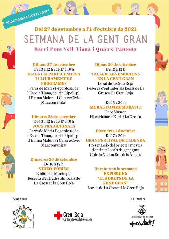 Programa Setmana de la Gent Gran 2021