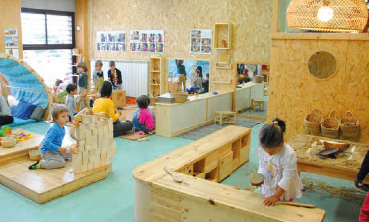 Institut-Escola El Martinet alumnat jugant