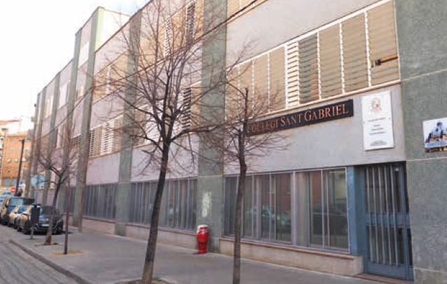 Gabrielistes-Ripollet, imatge de la façana