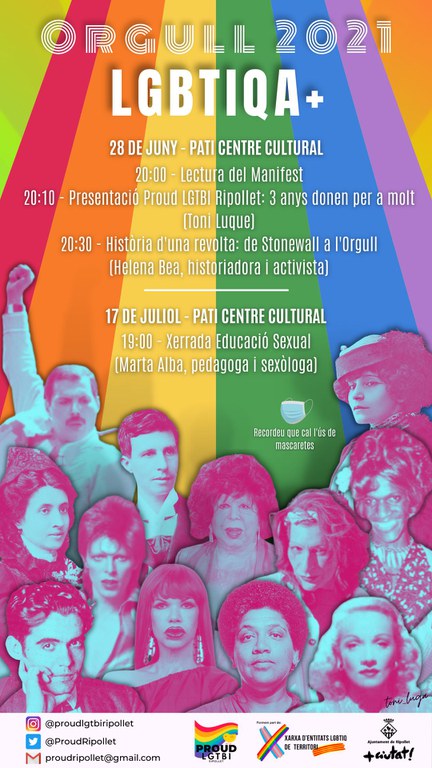Cartell de l'orgull LGTBI organitzat per Proud