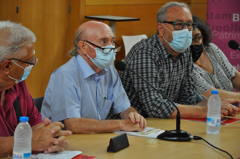 La taula de l'acte, amb Molinero, Blánquez, Parralejo i Lladó