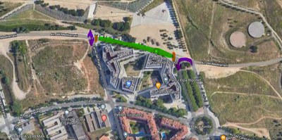 Plànol zona de vianants Av. del Mediterrani